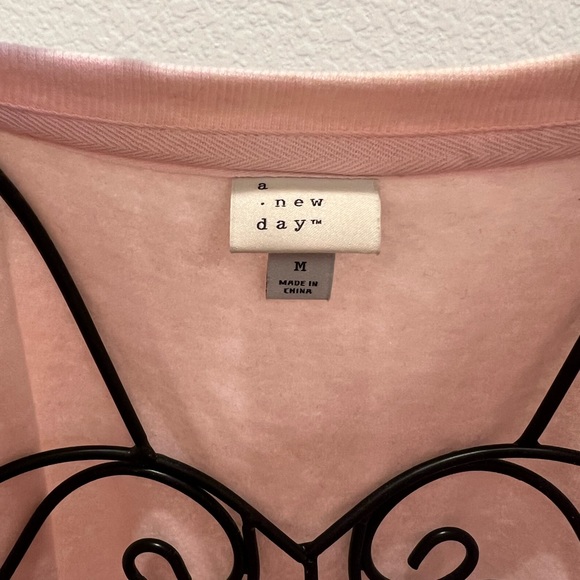 EUC A New Day Inspirational Pink Crewneck Sweater - Picture 2 of 4